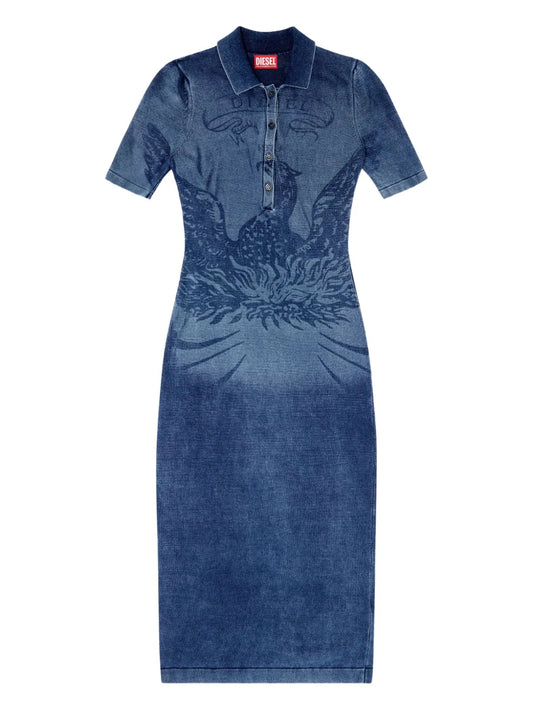 M-Fenny Denim Button-Up Dress