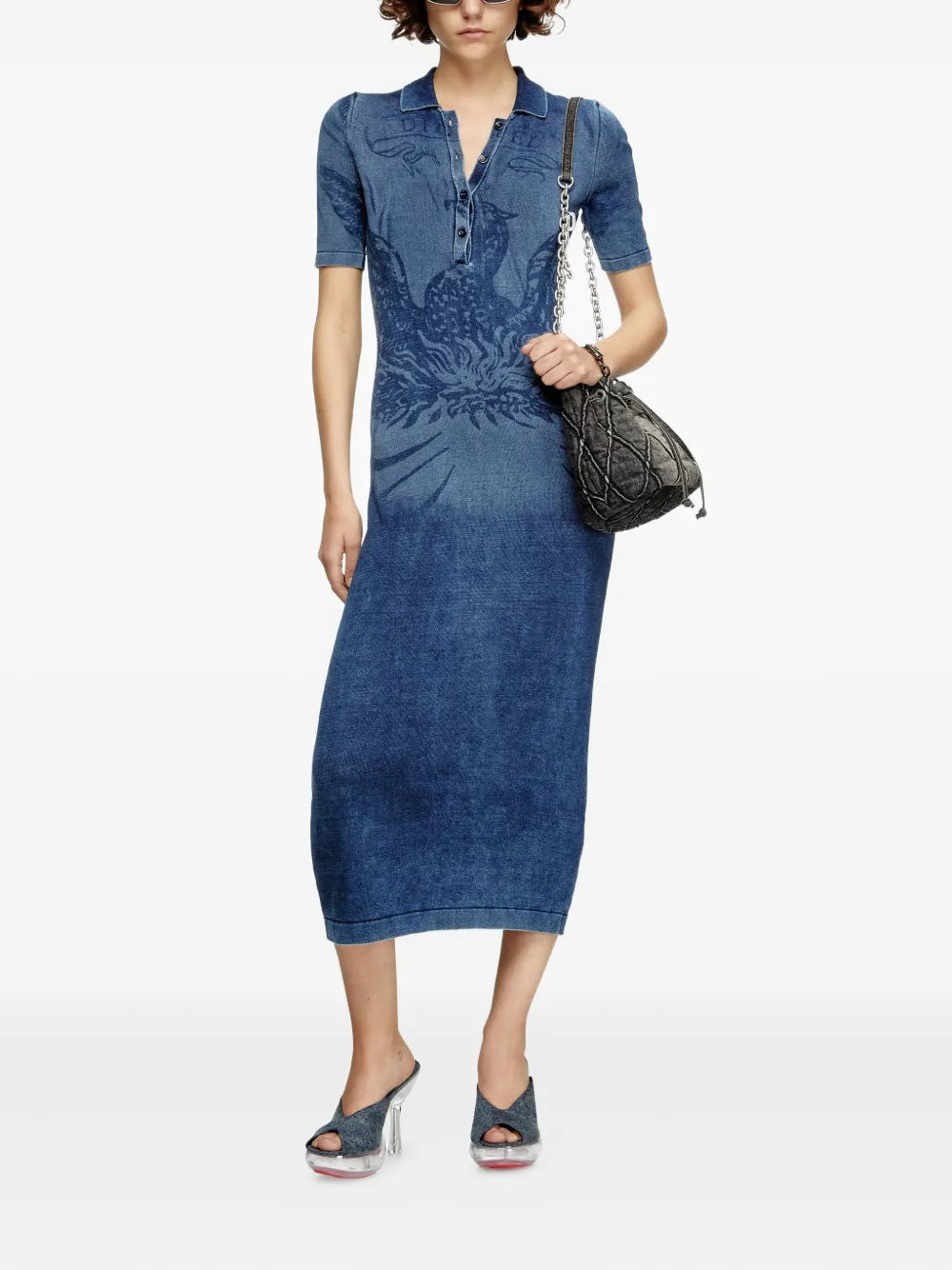 M-Fenny Denim Button-Up Dress
