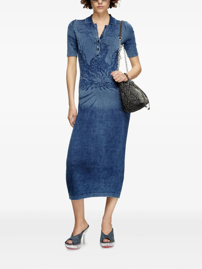 M-Fenny Denim Button-Up Dress