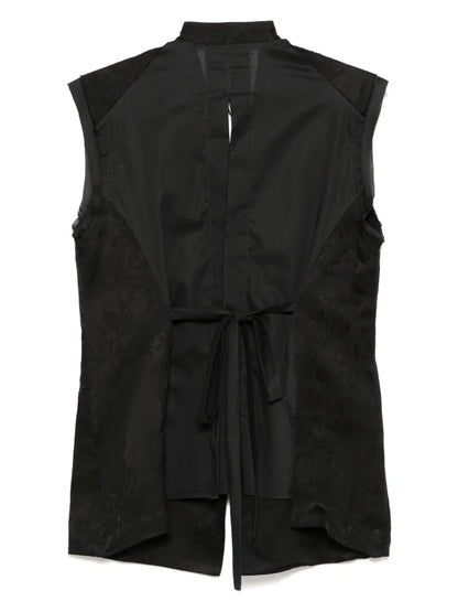 Floral-Jacquard Waistcoat