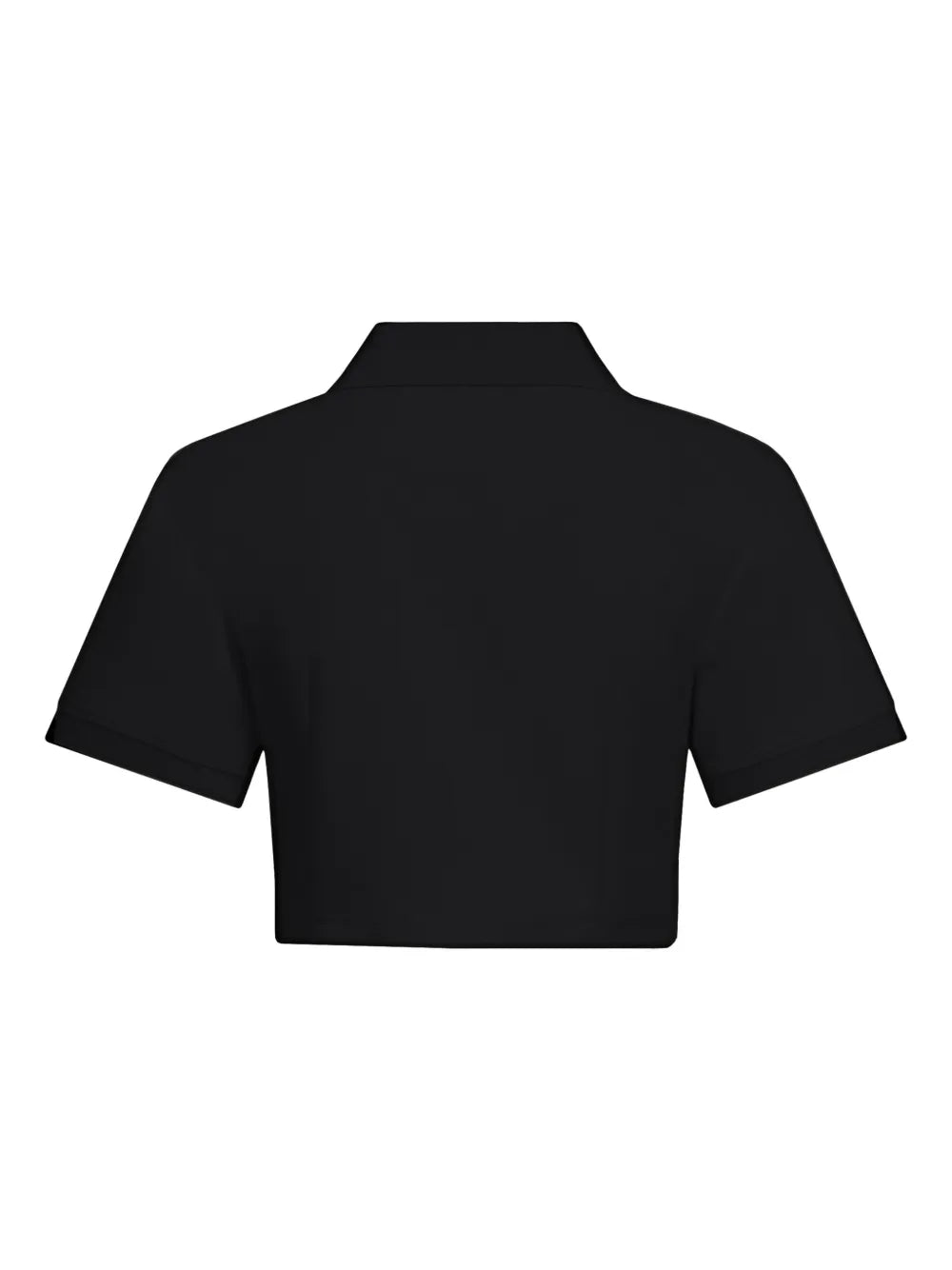 Crystal-Embellished Cropped Polo