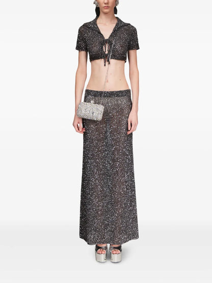 Sequin-Embellished Skirt