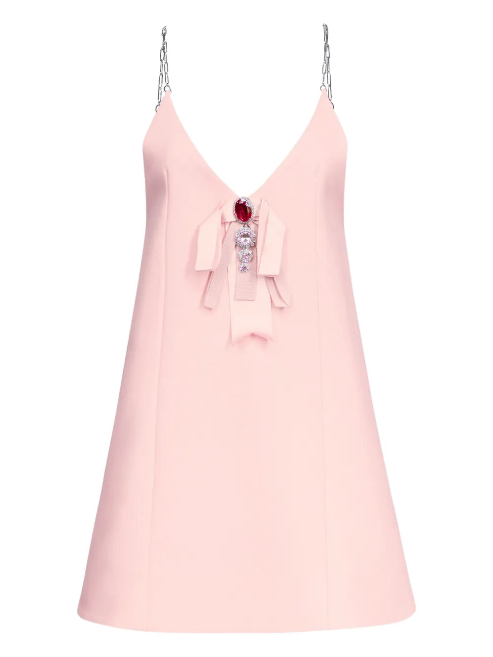 Crystal-Embellished Mini Dress
