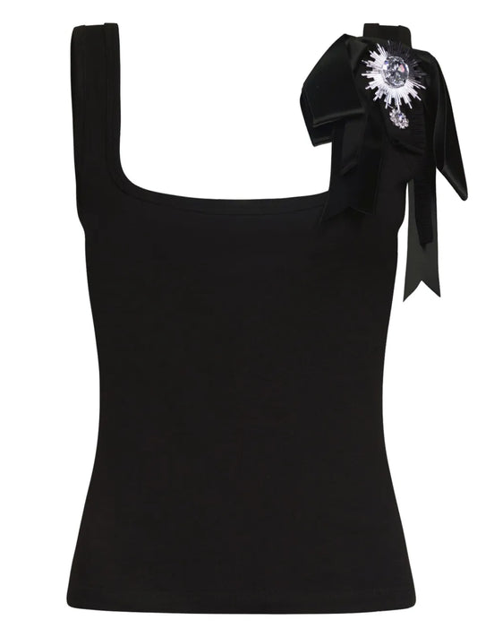 Crystal-Embellished Tank Top