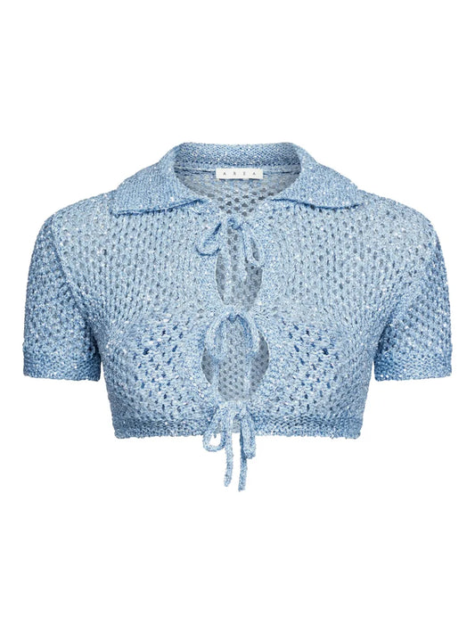 Sequin-Embellished Cardigan