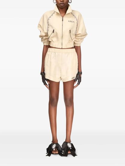 Crystal-Embellished Track Jacket