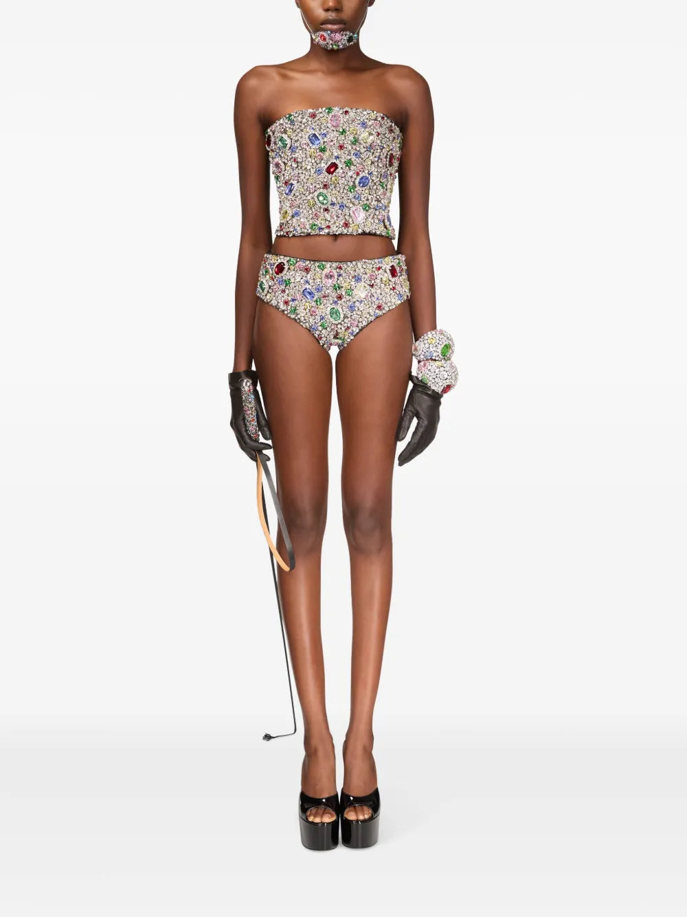 Crystal-Embellished Top