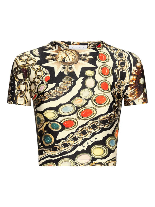 Printed Cropped T-Shirt