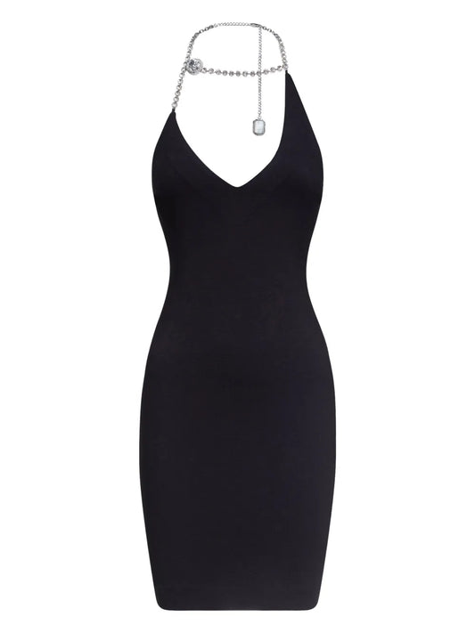 Crystal-Embellished Minidress