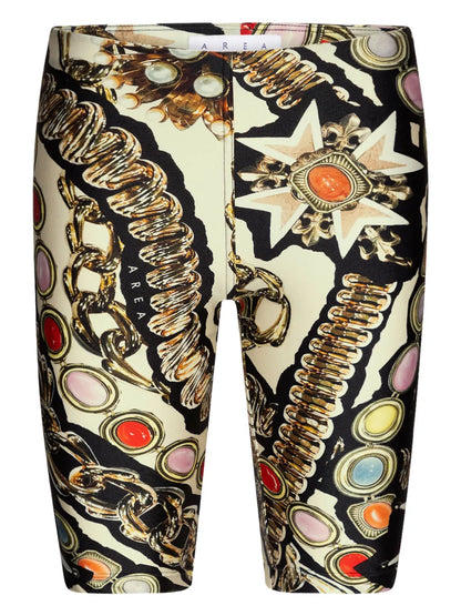 Printed Biker Shorts