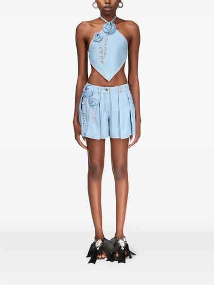 Crystal-Embellished Top