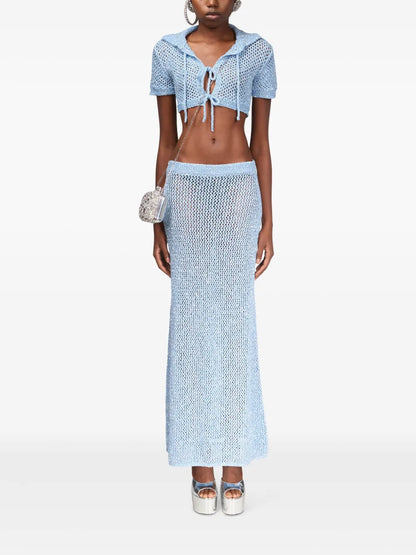 Maxi Sequin-Embellished Skirt
