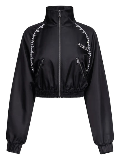 Crystal-Embellished Track Jacket