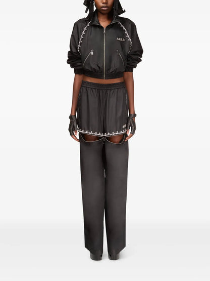 Crystal-Embellished Track Jacket