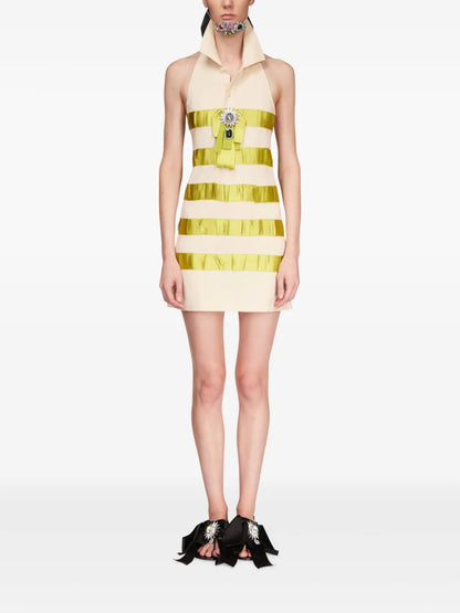 Crystal-Embellished Polo Dress