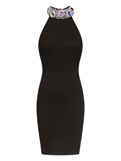 Crystal-Embellished Minidress