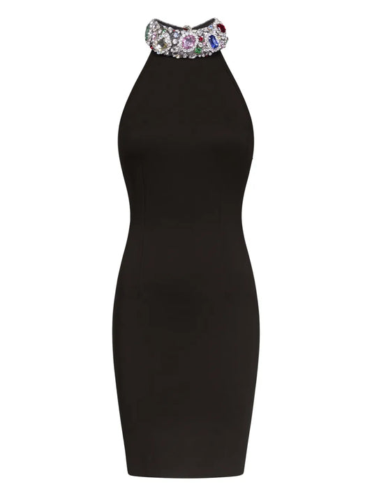Crystal-Embellished Minidress