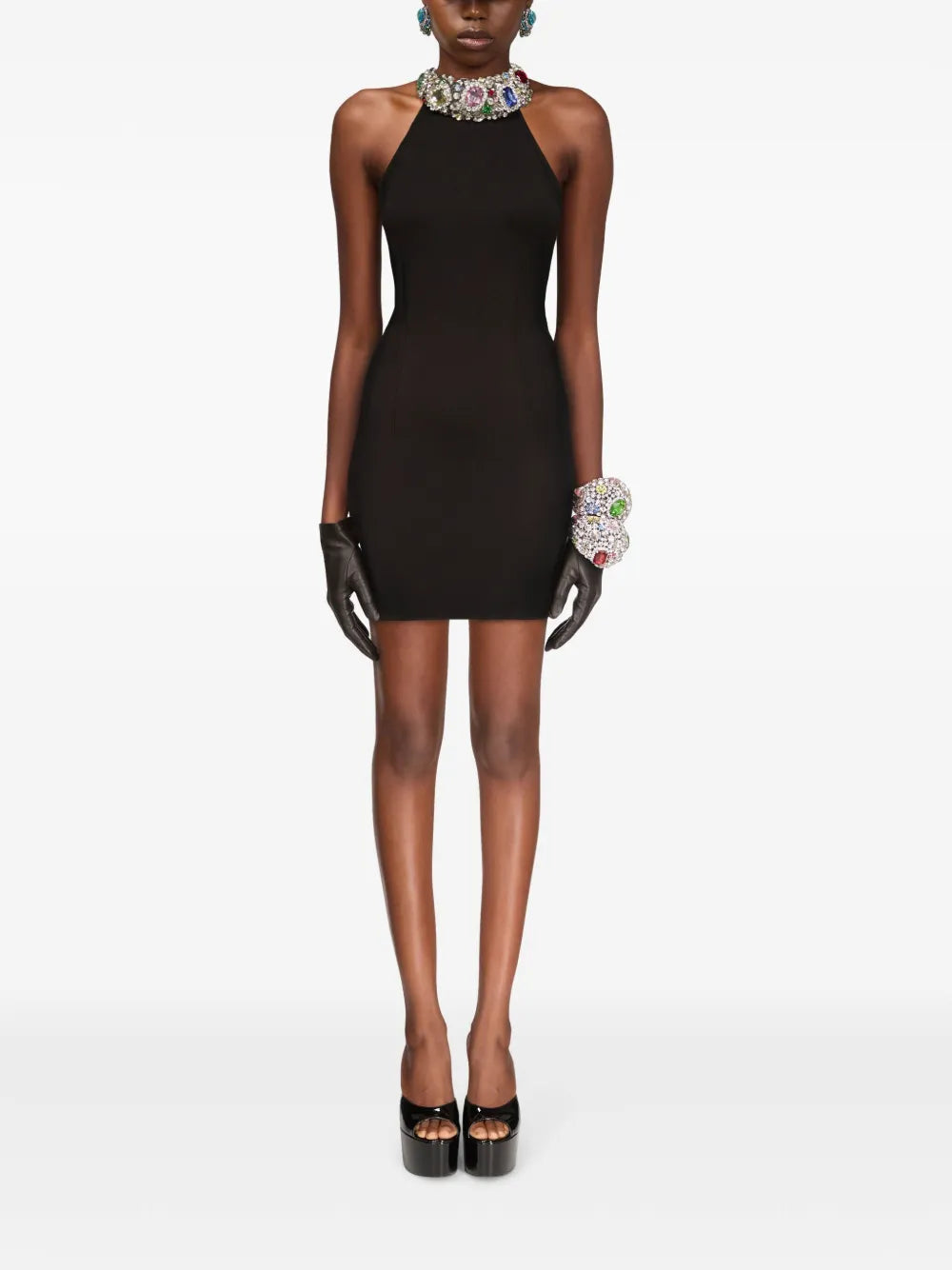 Crystal-Embellished Minidress