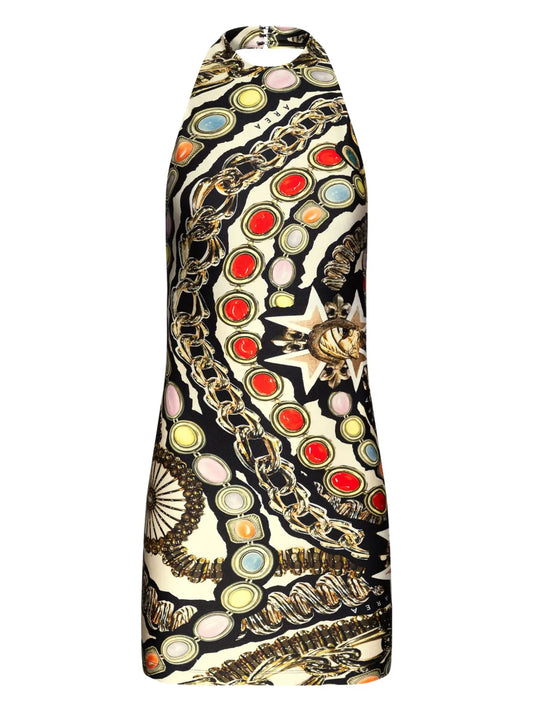 Gemstone-Print Minidress