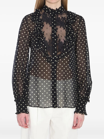 Polka Dot-Print Shirt