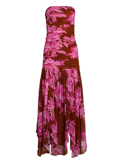 Teryn Floral-Ruffle Maxi Dress