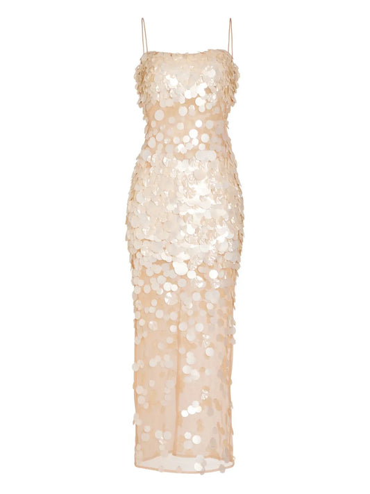 Mischa Sequin-Embellished Midi Dress