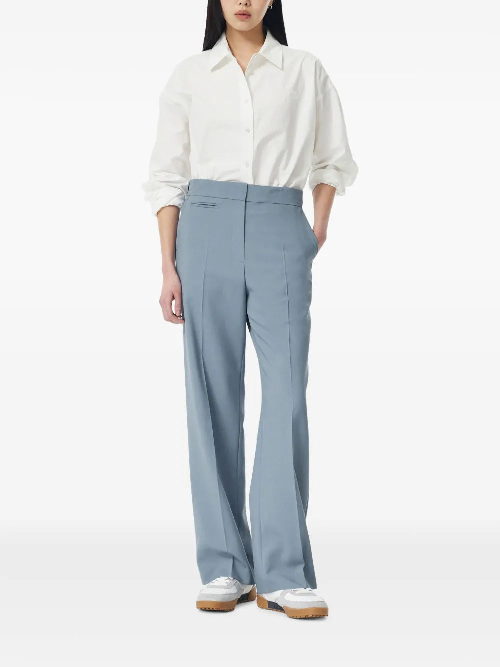 Tailored Wide-Leg Trousers