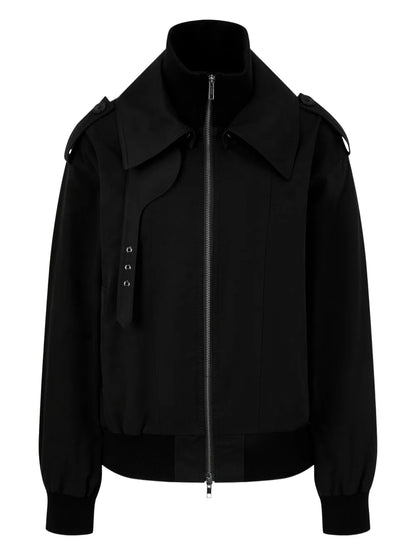 Zip-Front Bomber Jacket