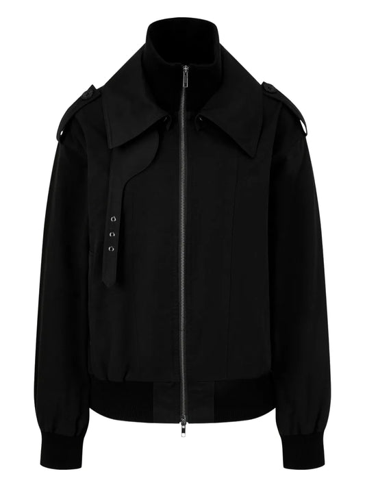 Zip-Front Bomber Jacket