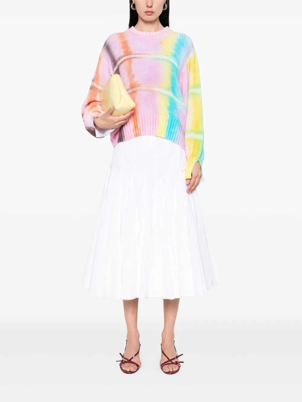 Check-Print Sweater