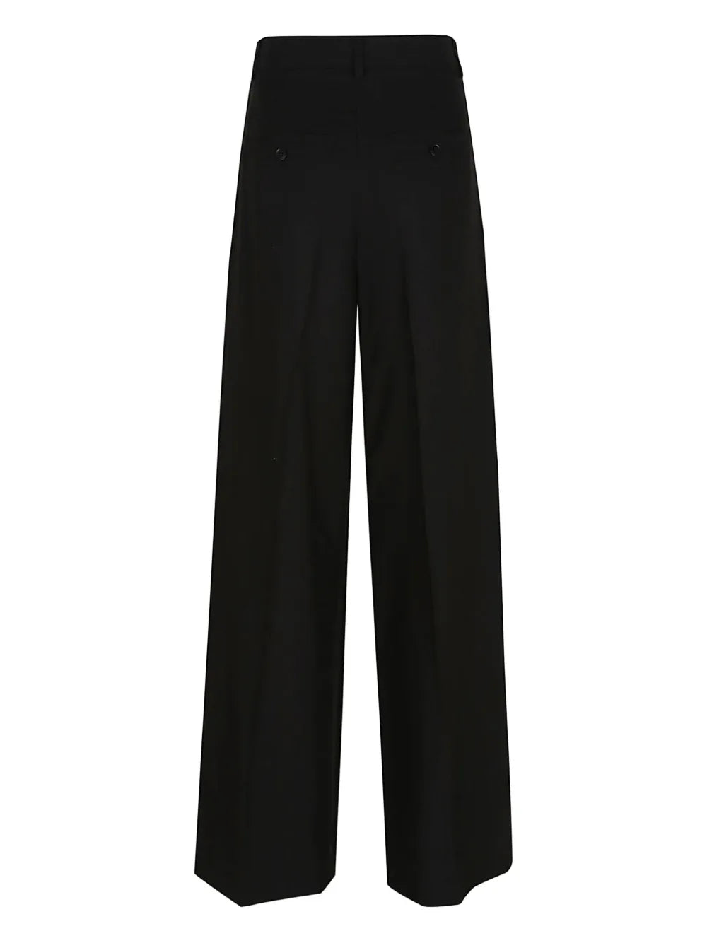 Dart-Detailing Wide-Leg Trousers