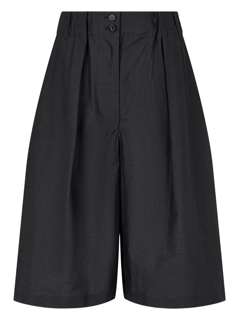 Pleated Wide-Leg Shorts