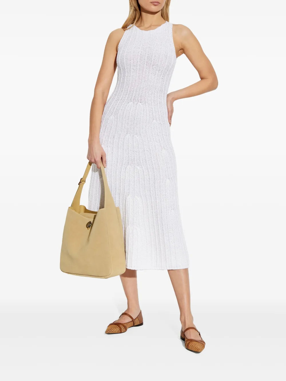 Uccio Ribbed-Knit Midi Dress