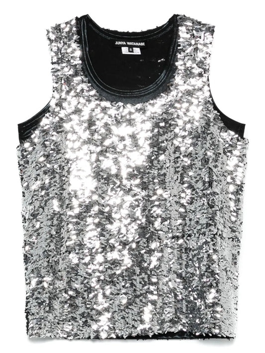 Sequin-Embellished Top