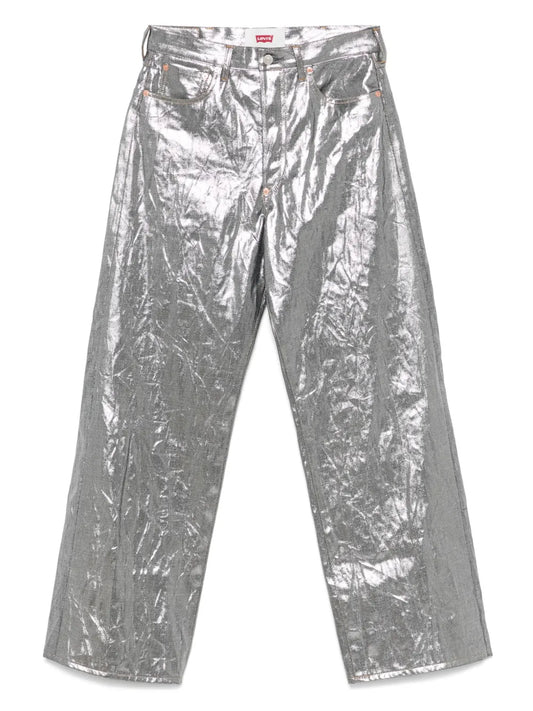 Foiled Print Jeans