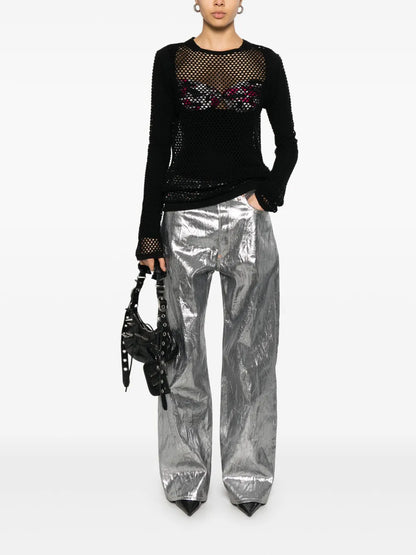 Foiled Print Jeans