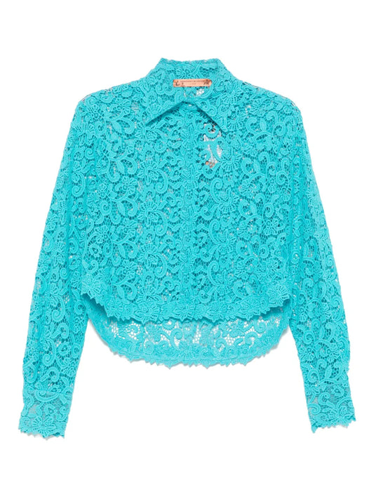 Floral-Lace Shirt