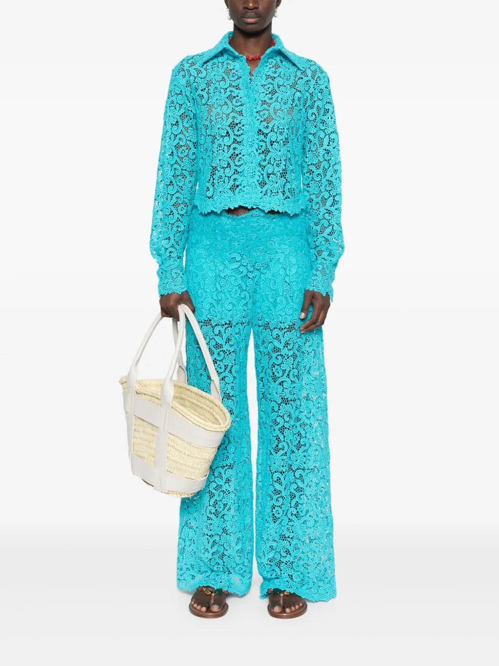 Floral-Lace Shirt