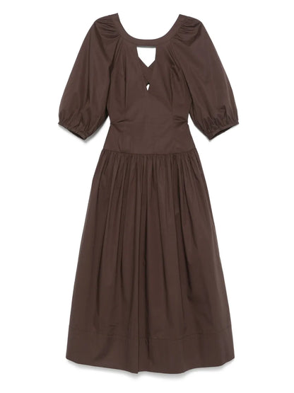 Poplin Midi Dress