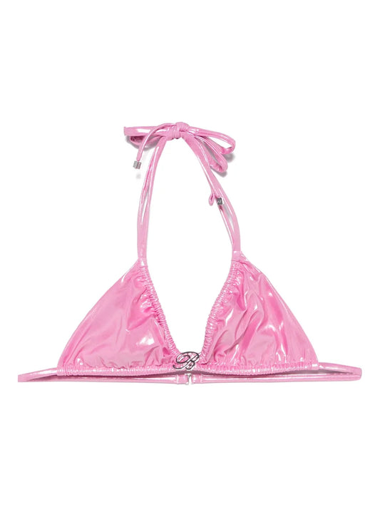 Rose Laminated Bikini Top