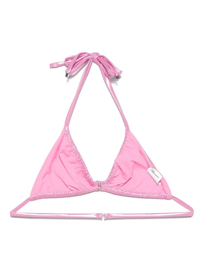 Rose Laminated Bikini Top