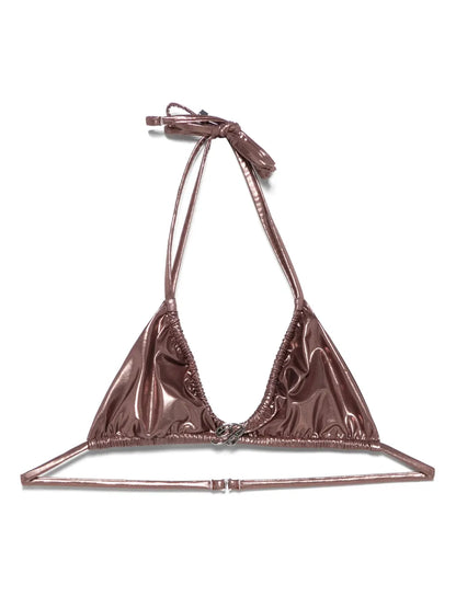 Rose Laminated Bikini Top