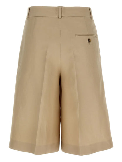 Linen-Blend Shorts
