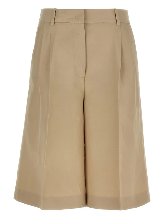Linen-Blend Shorts