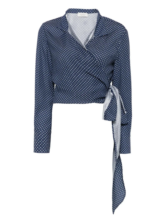 Polka-Dot Print Shirt