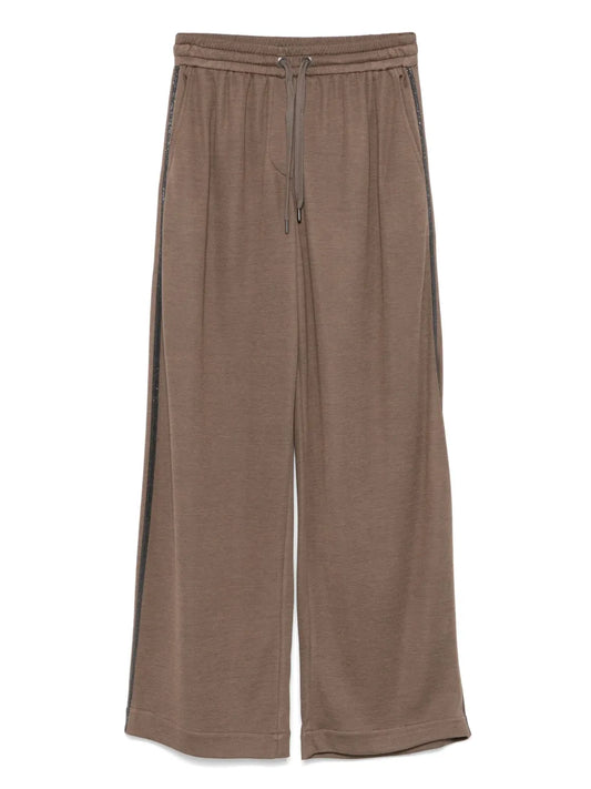 Monili-Detail Track Pants