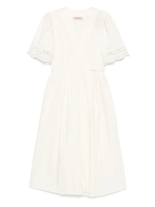 Wrap-Design Midi Dress