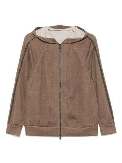 Monili-Detail Hoodie