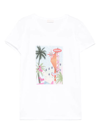 Rhinestone-Detailed T-Shirt