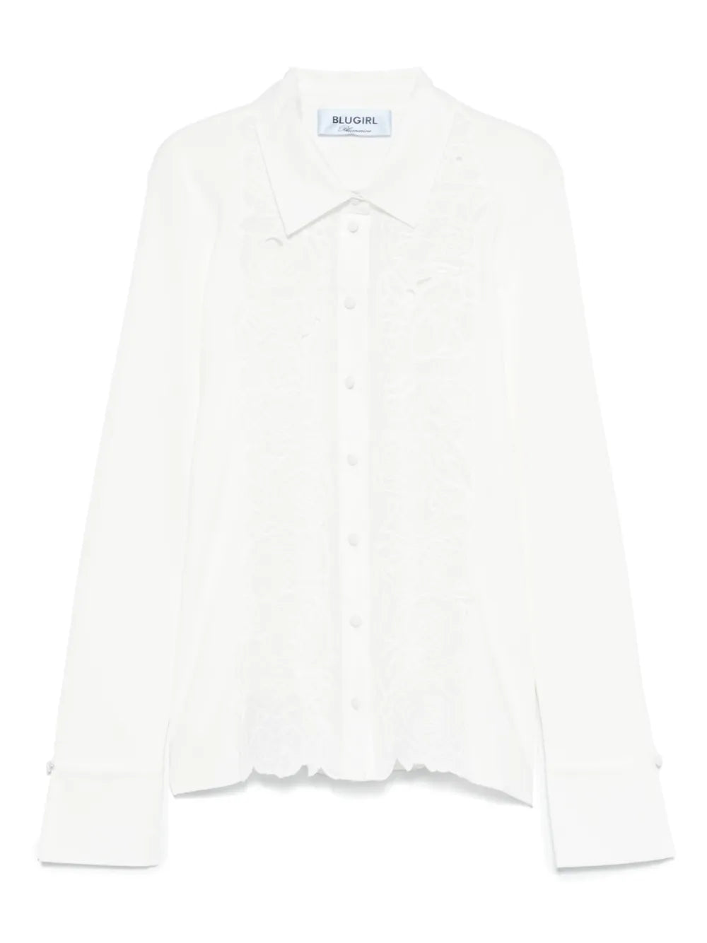 Floral-Embroidered Shirt